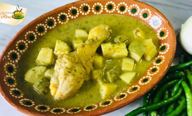 pollo guisado verde